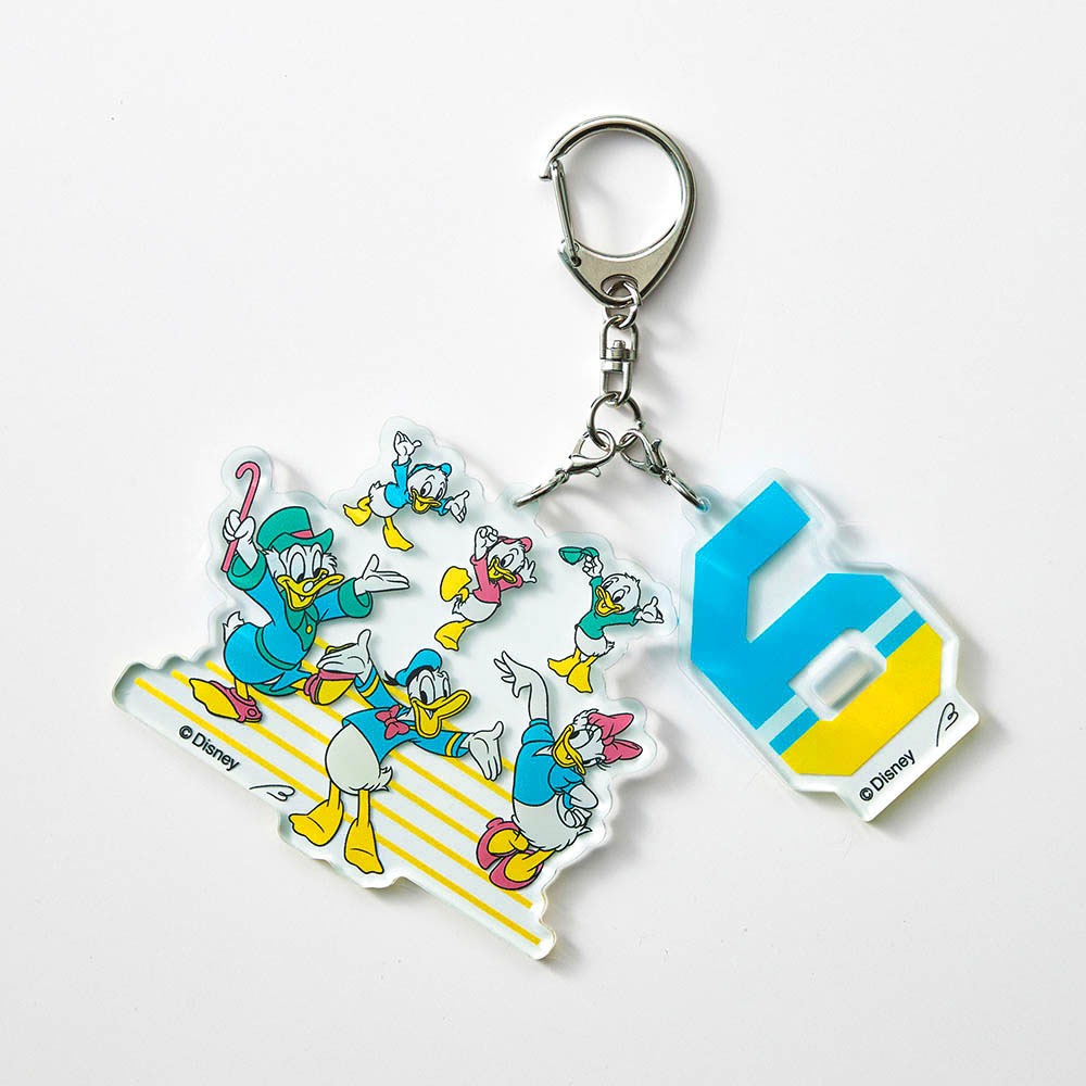 ナンバーアクリルキーホルダー　6