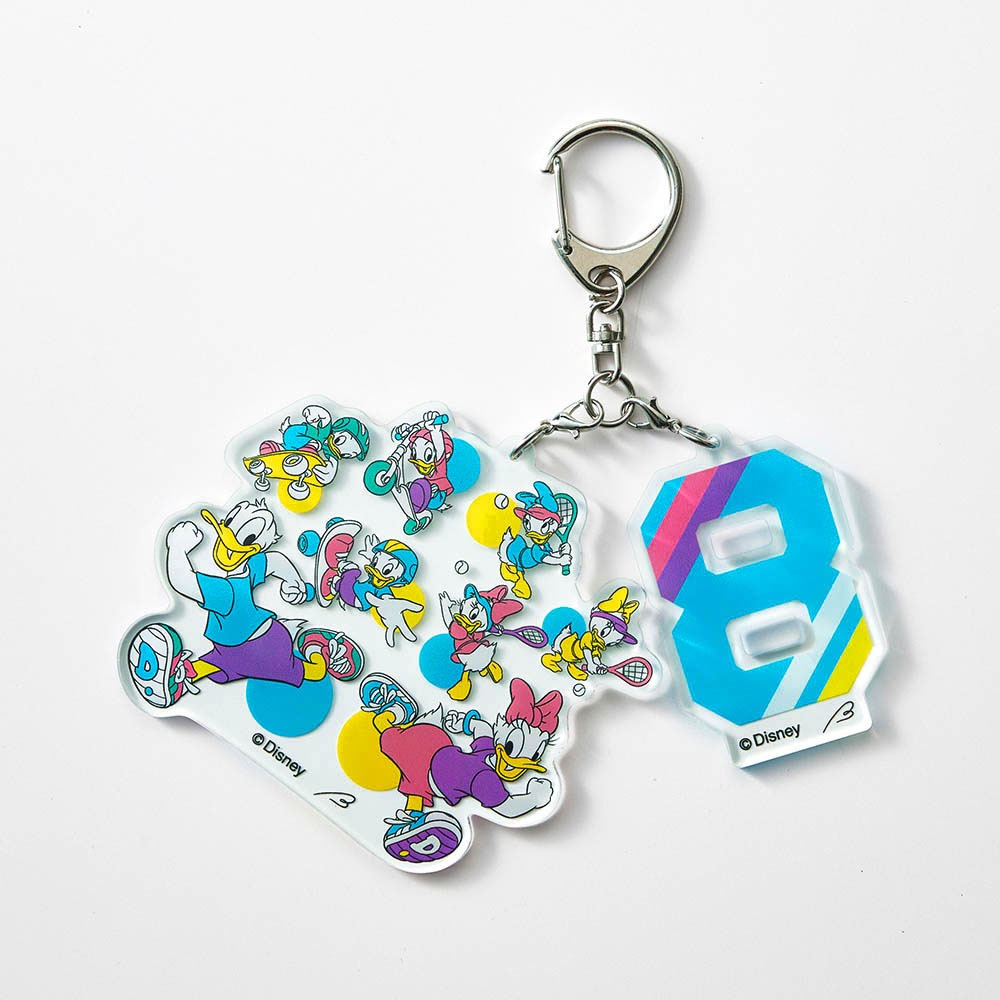 ナンバーアクリルキーホルダー　8
