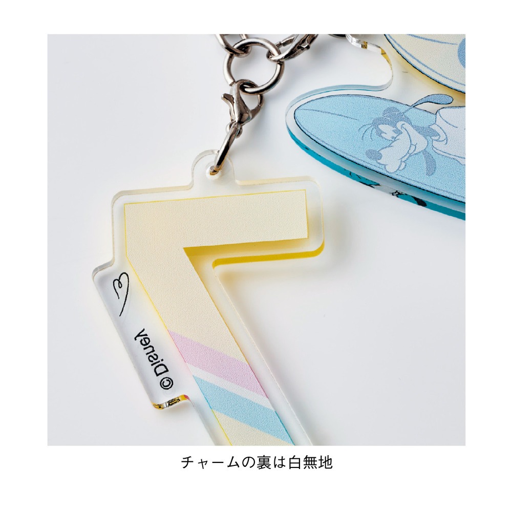 ナンバーアクリルキーホルダー　裏面