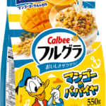 カルビー「フルグラ マンゴー＆パパイヤ」ディズニー「ドナルドダック」パッケージ