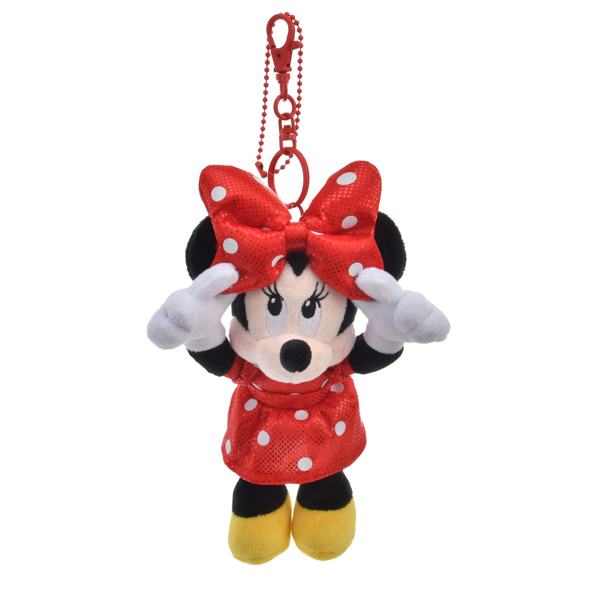 ミニー ぬいぐるみキーホルダー・キーチェーン MINNIE’S DOT RIBBON