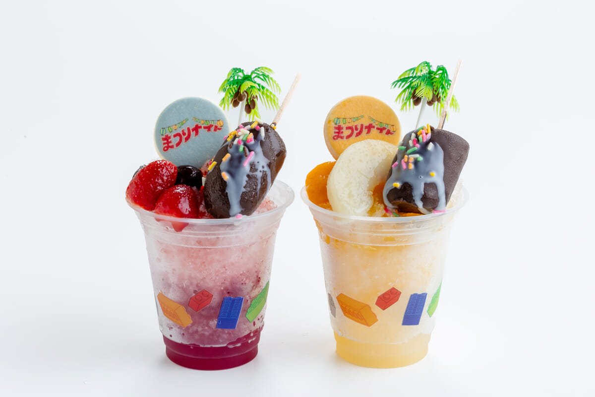 2種類のかき氷デザート