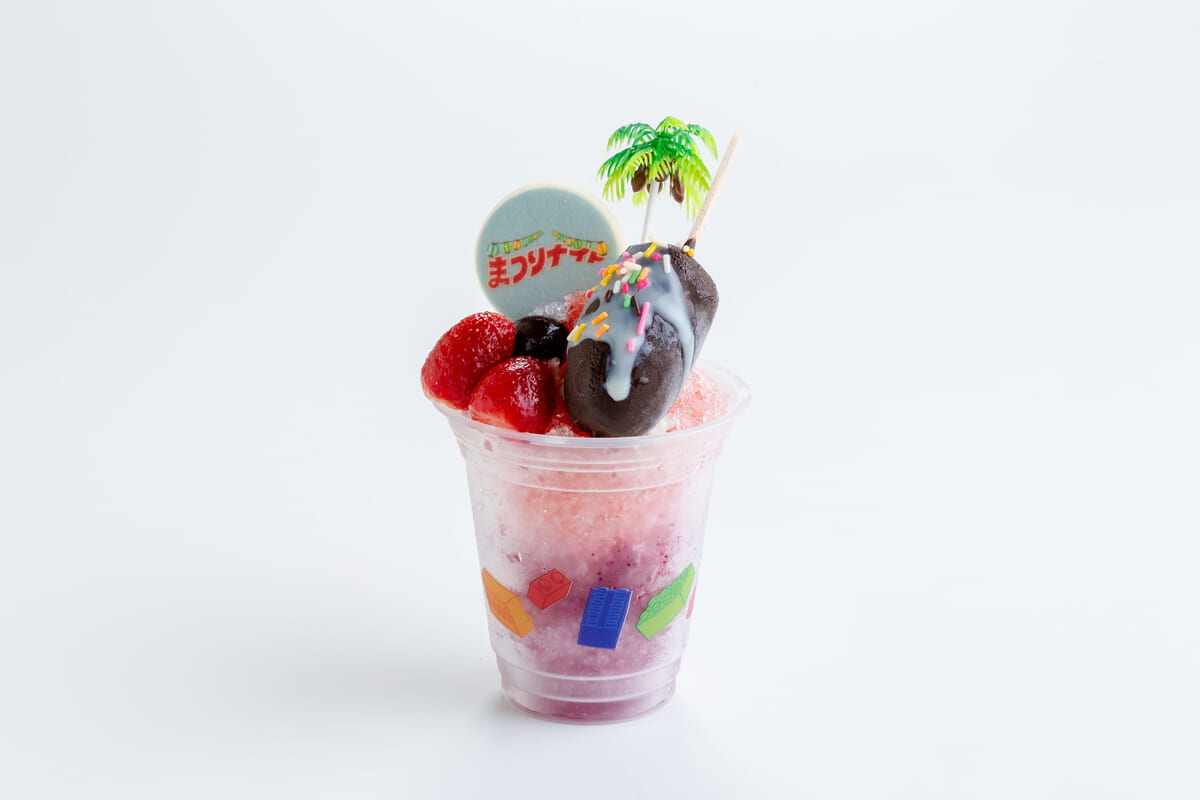 屋台フラッペ チョコバナナ いちごとぶどう