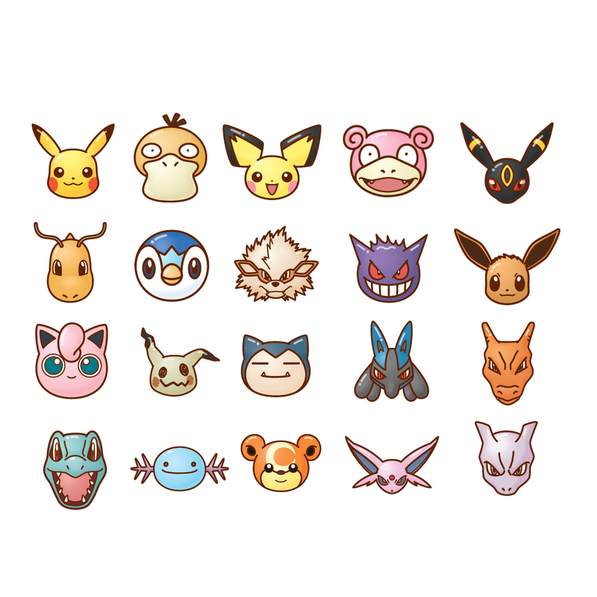 ポケぷに　ポケモンの形