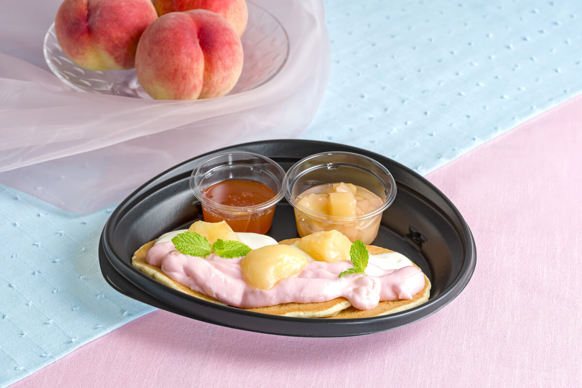 白桃のパンケーキ（テイクアウト）