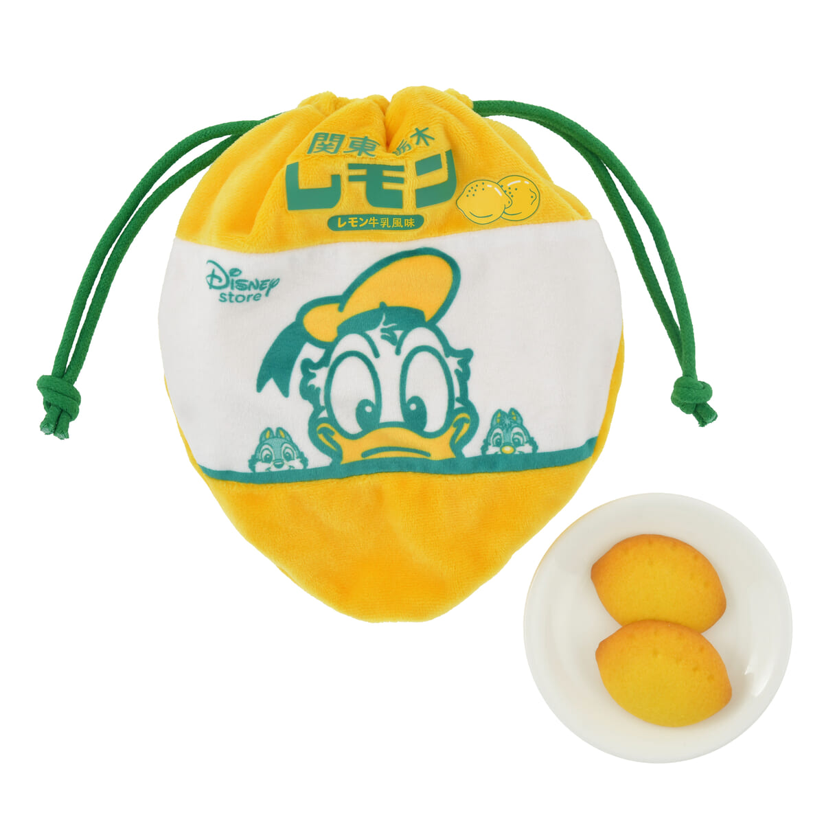 ドナルド、チップ＆デール クッキー 巾着入り 関東・栃木レモン LEMON GYUNYU