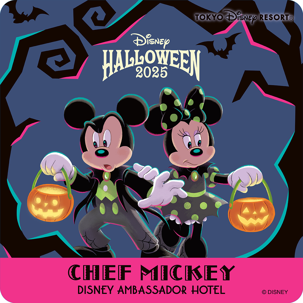シェフ・ミッキー_“ディズニー・ハロウィーン”スペシャルドリンク　オリジナルコースター