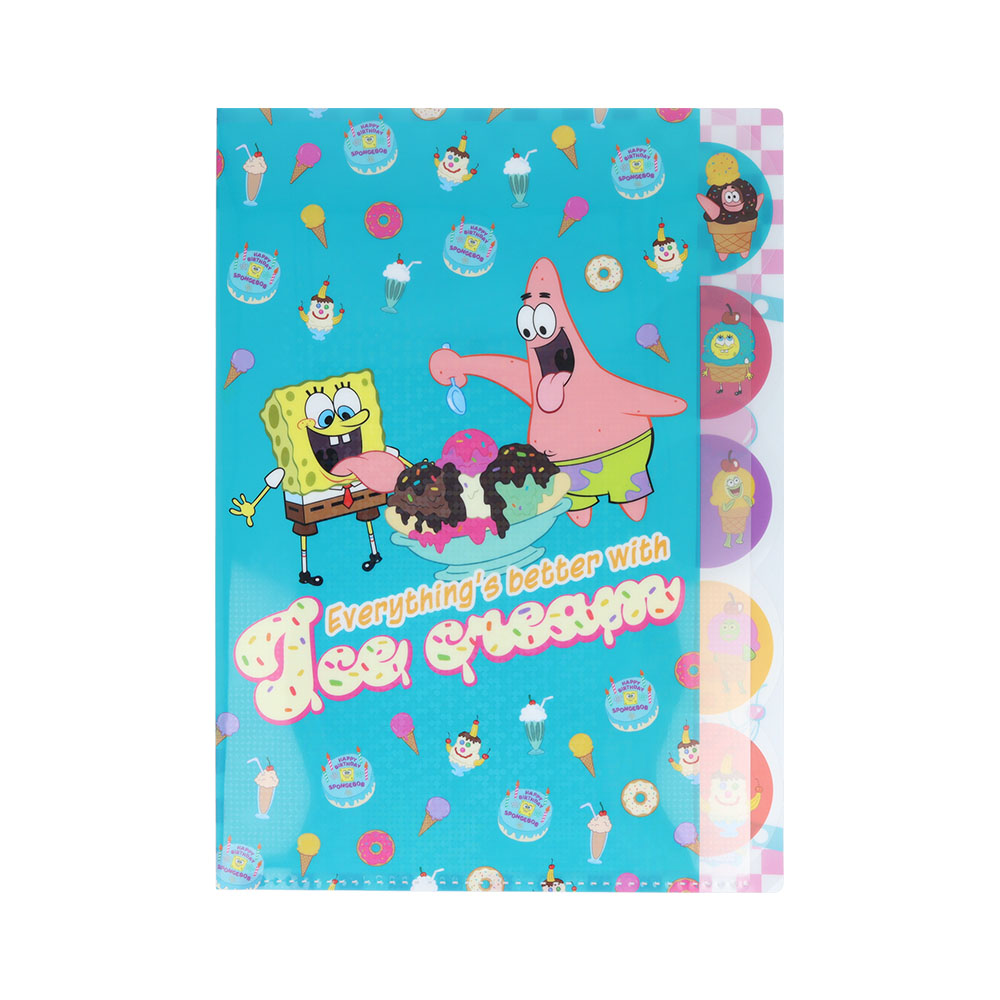 ダイカットクリアファイル5P　イラスト