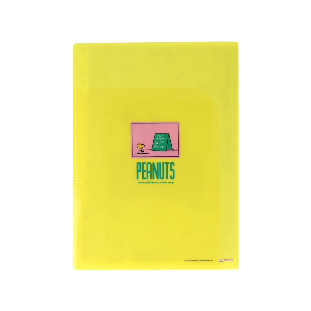 スパンコール入クリアファイルA5W イエロー02