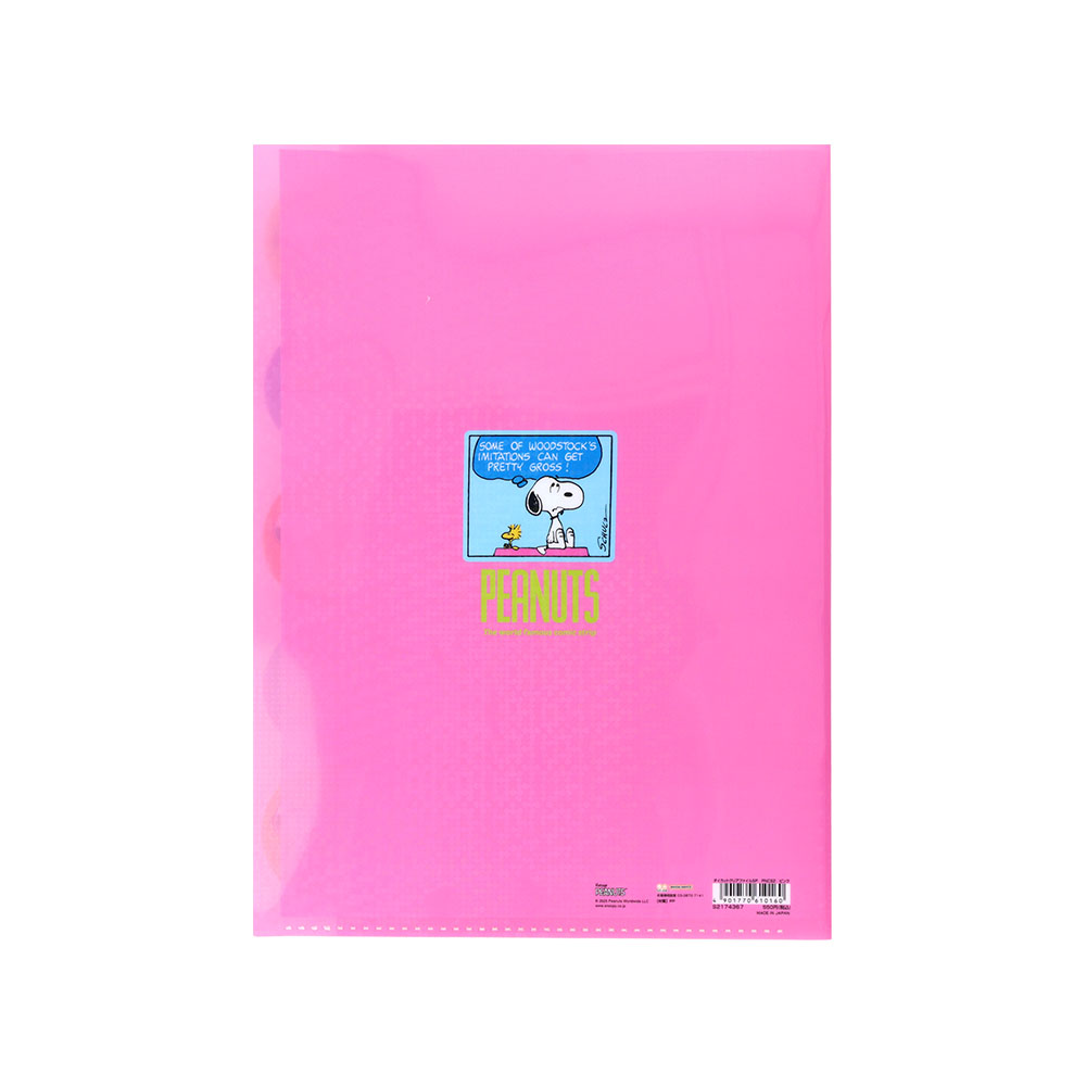 ダイカットクリアファイル5P ピンク02