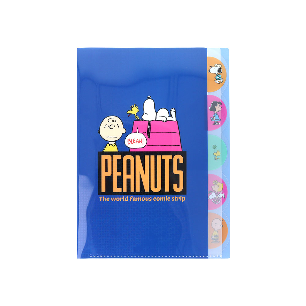 ダイカットクリアファイル5P ネイビー