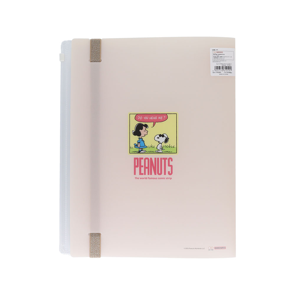 ゴムバンド付クリアファイル5P+F アイボリー02