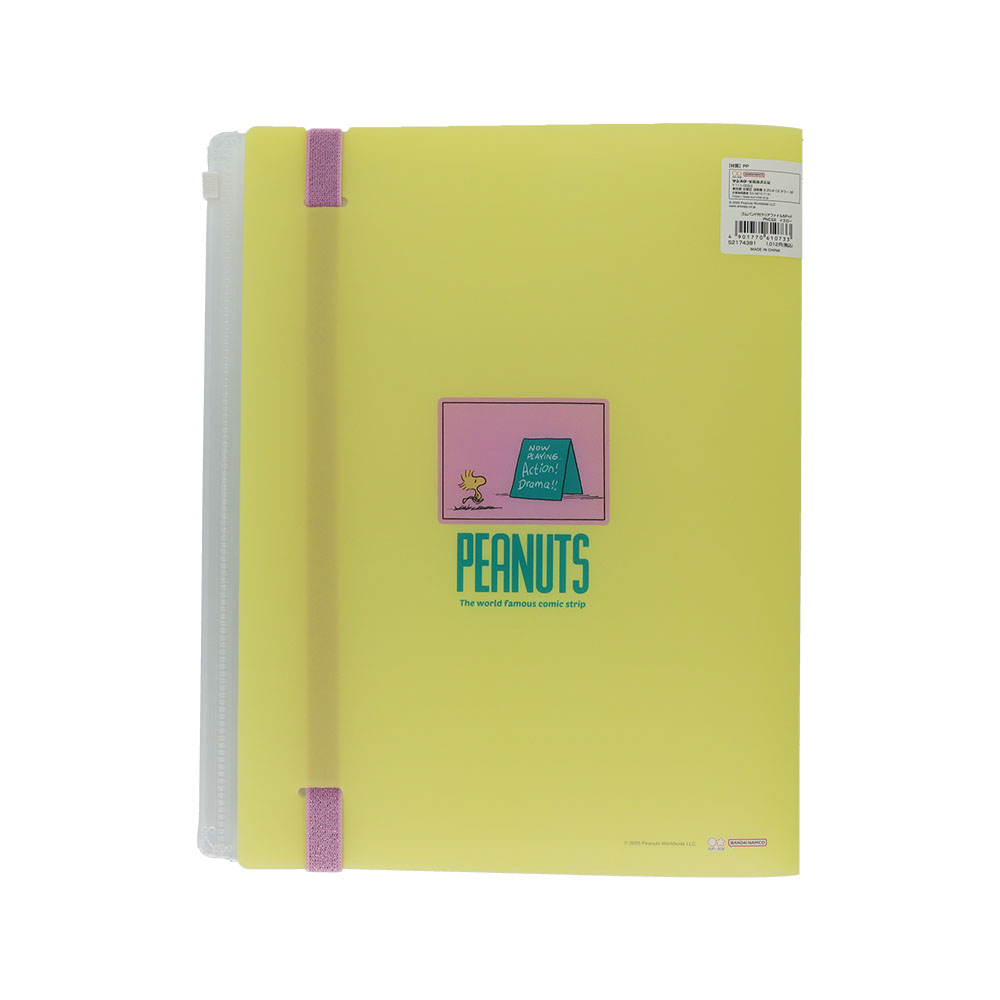 ゴムバンド付クリアファイル5P+F イエロー02