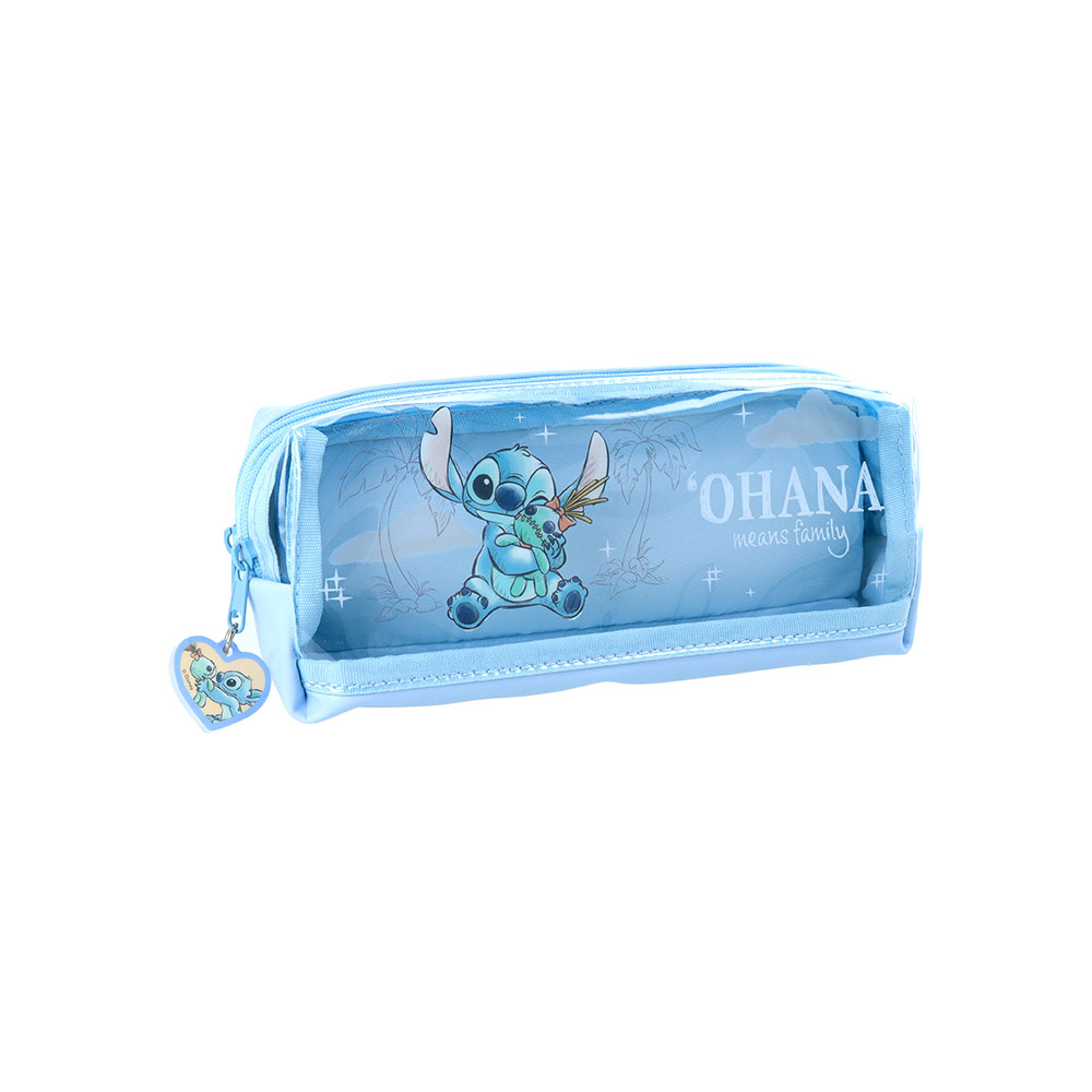 Ｗファスナーペンケース　スティッチ02