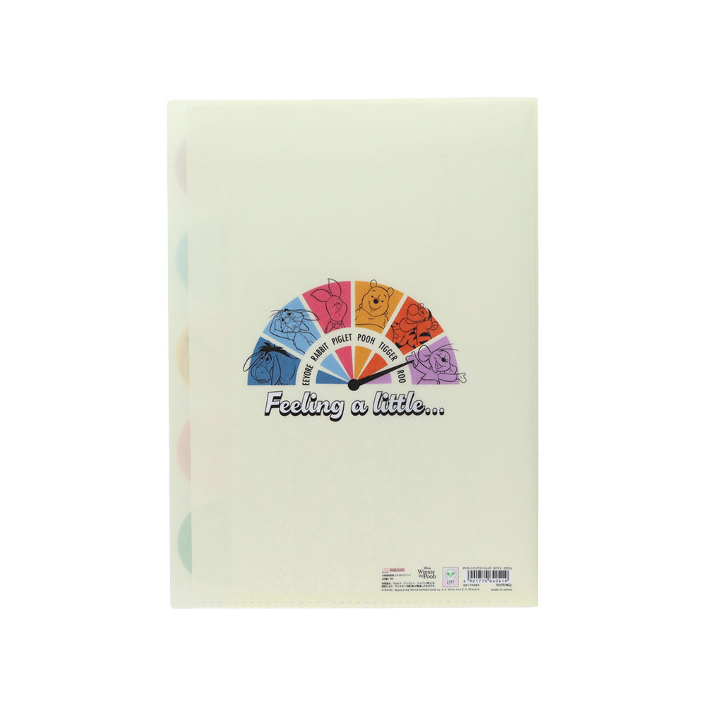 ダイカットクリアファイル5P　カラフル02