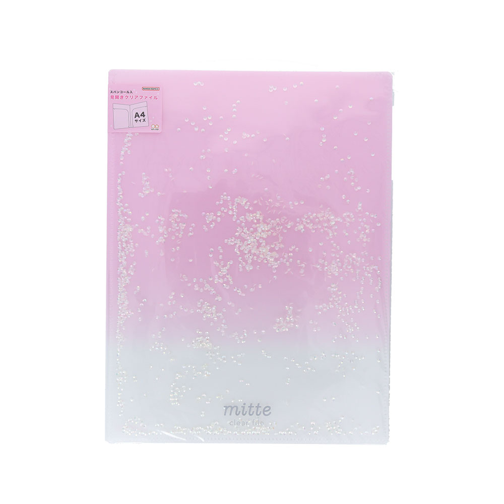 スパンコール入 見開きクリアファイルA4