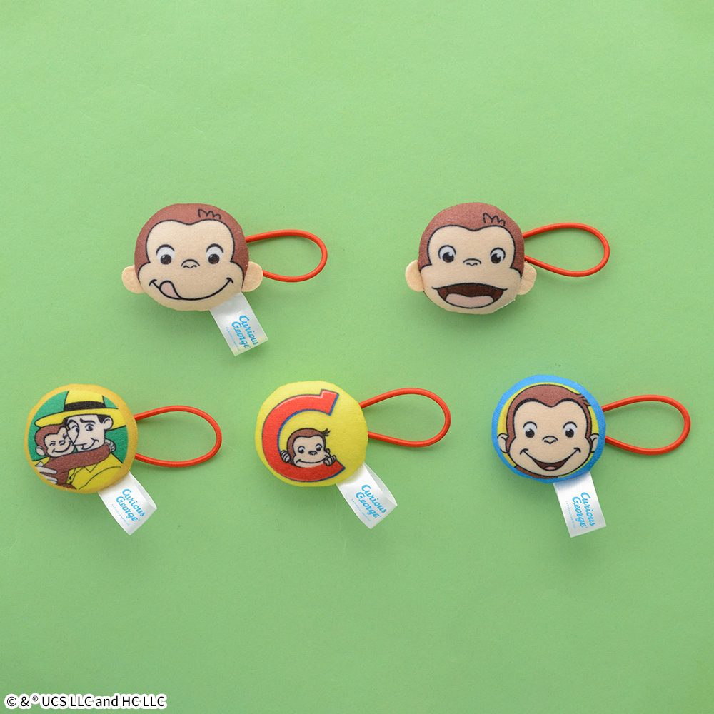おさるのジョージ　マスコットへアゴム