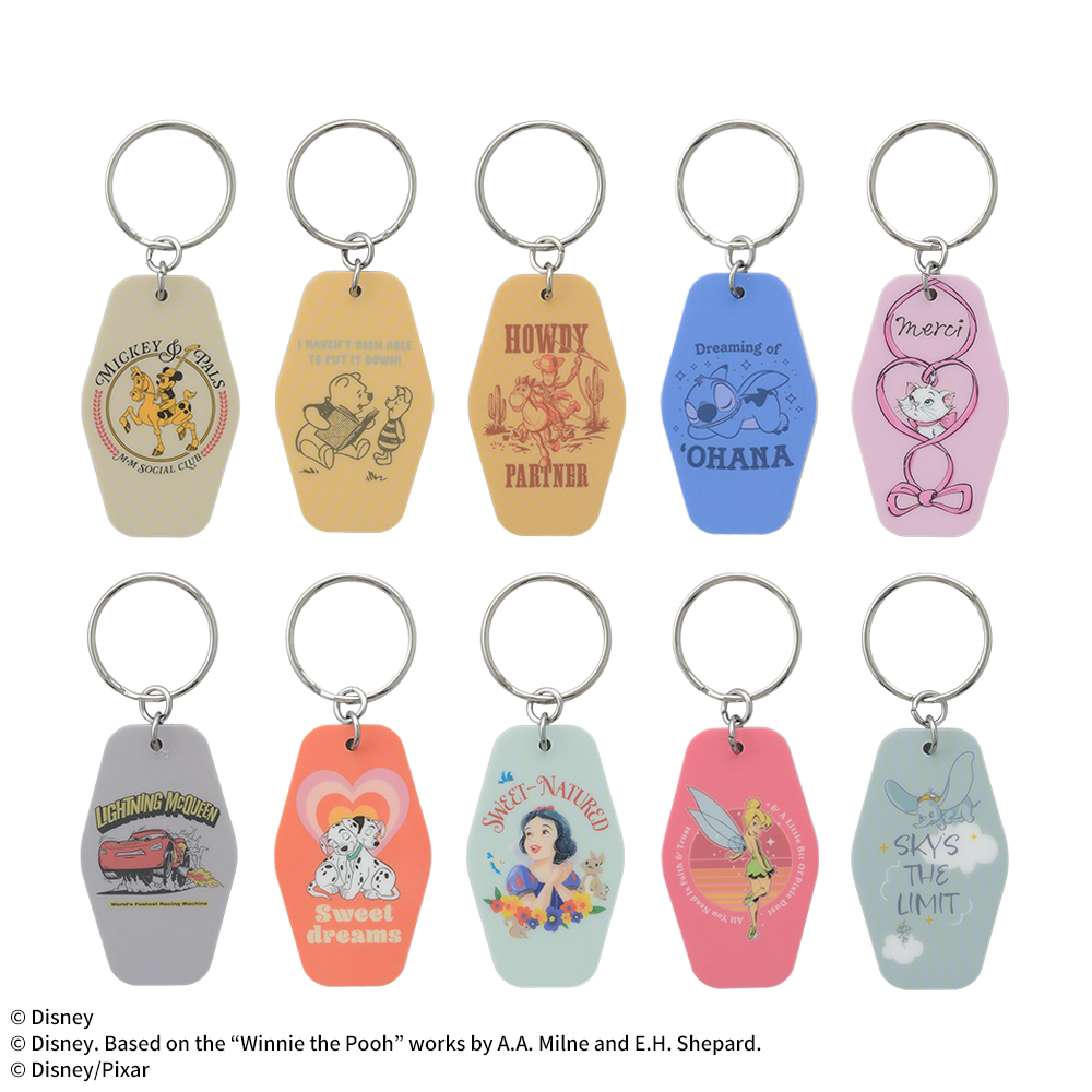 セガプライズ「ディズニー&ピクサーキャラクター　ホテルタグ風キーホルダー」