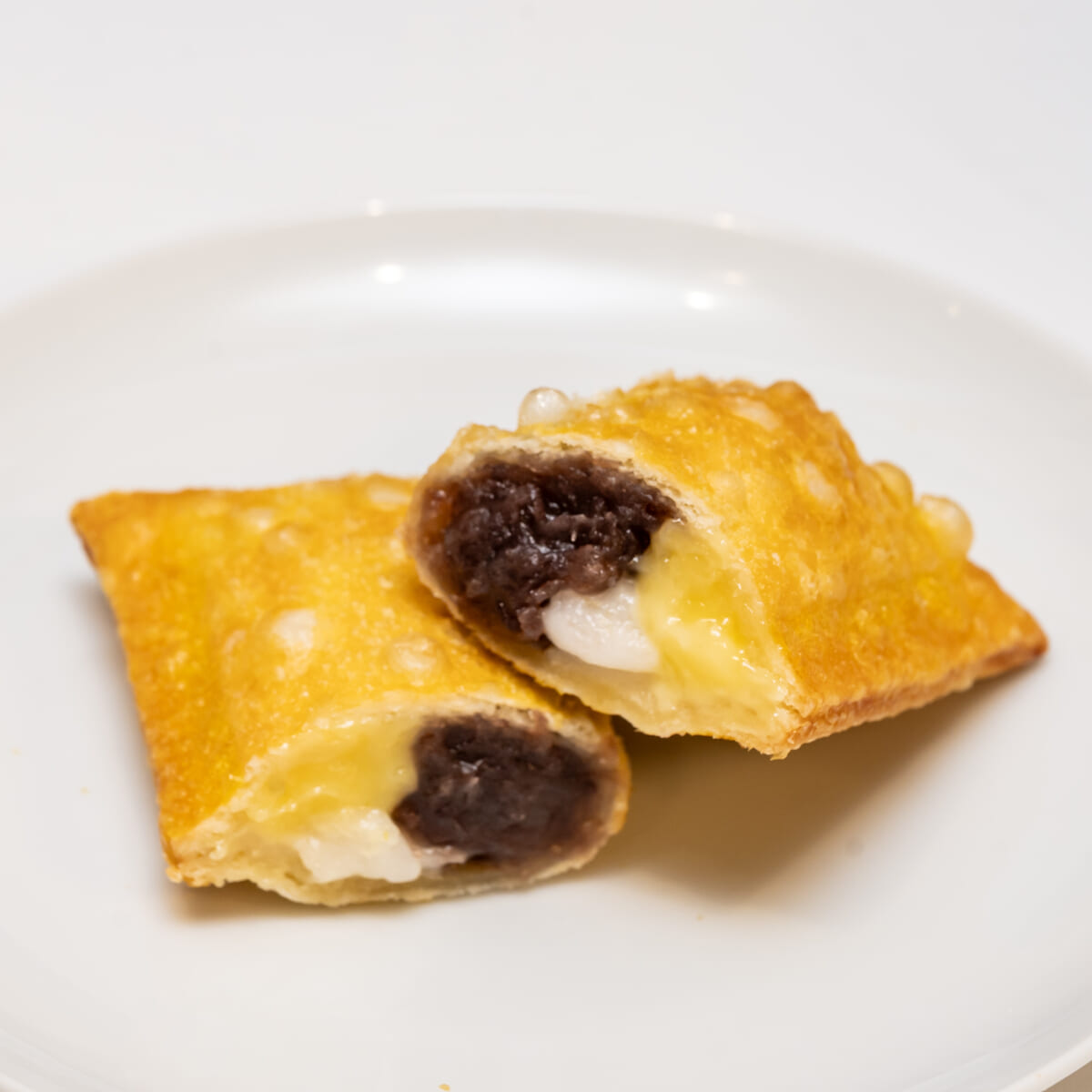 あんバターとおもちの月見パイ