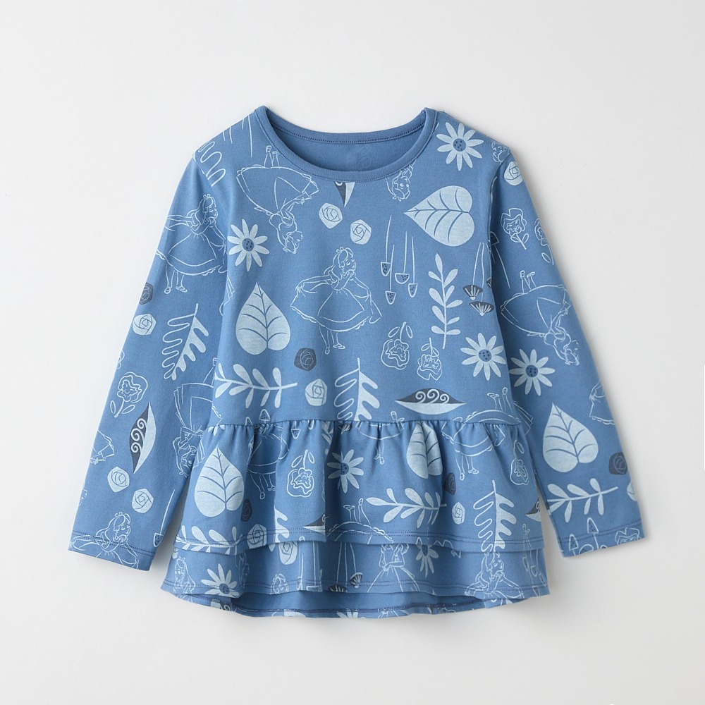 総柄ペプラムプルオーバー アリス