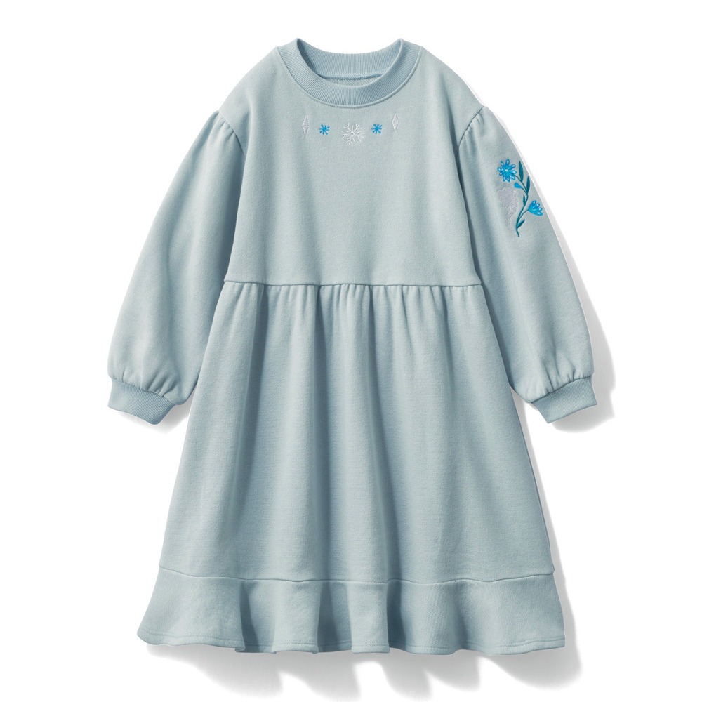 刺繍裏毛ワンピース エルサ
