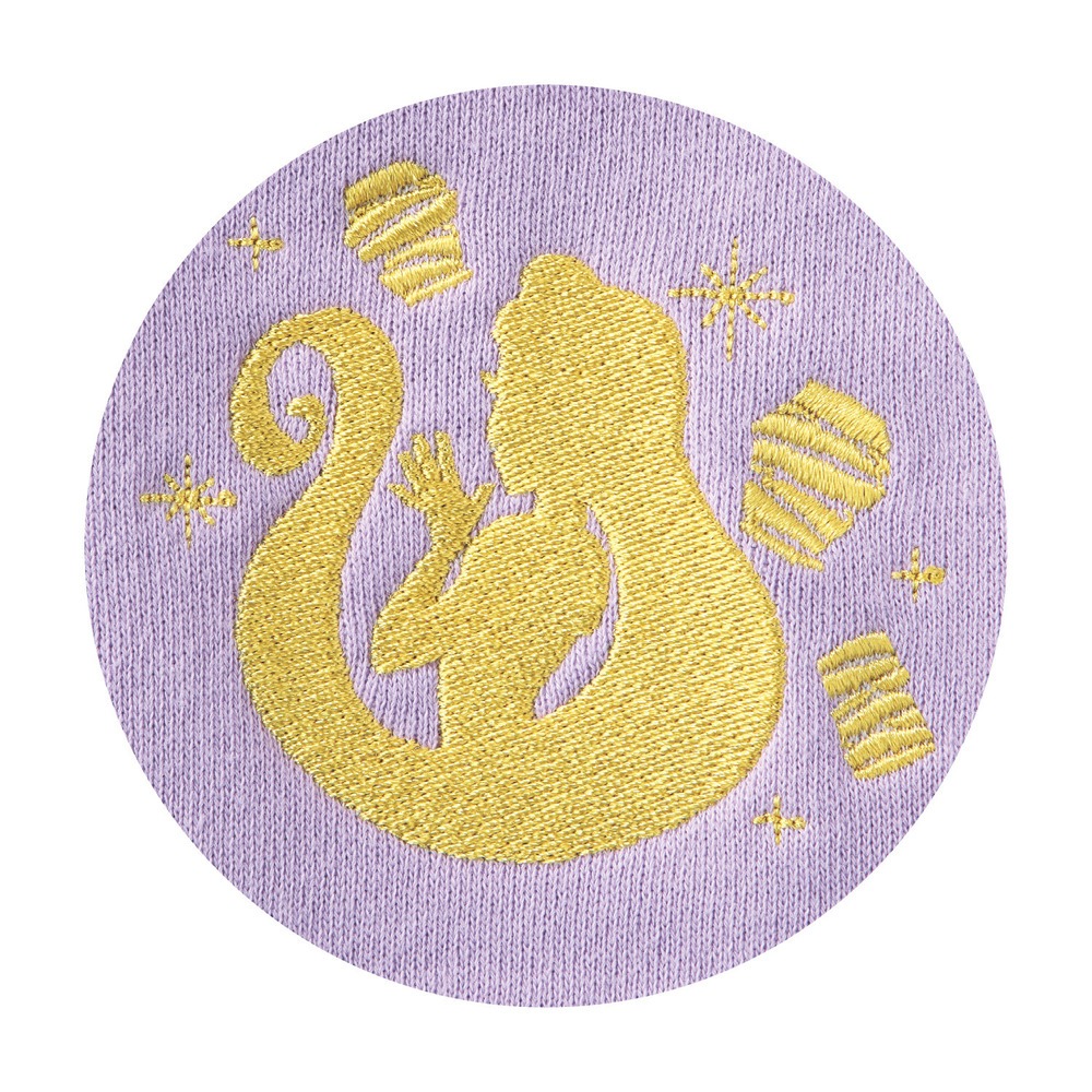 刺繍裏毛ワンピース ラプンツェル デザインアップ