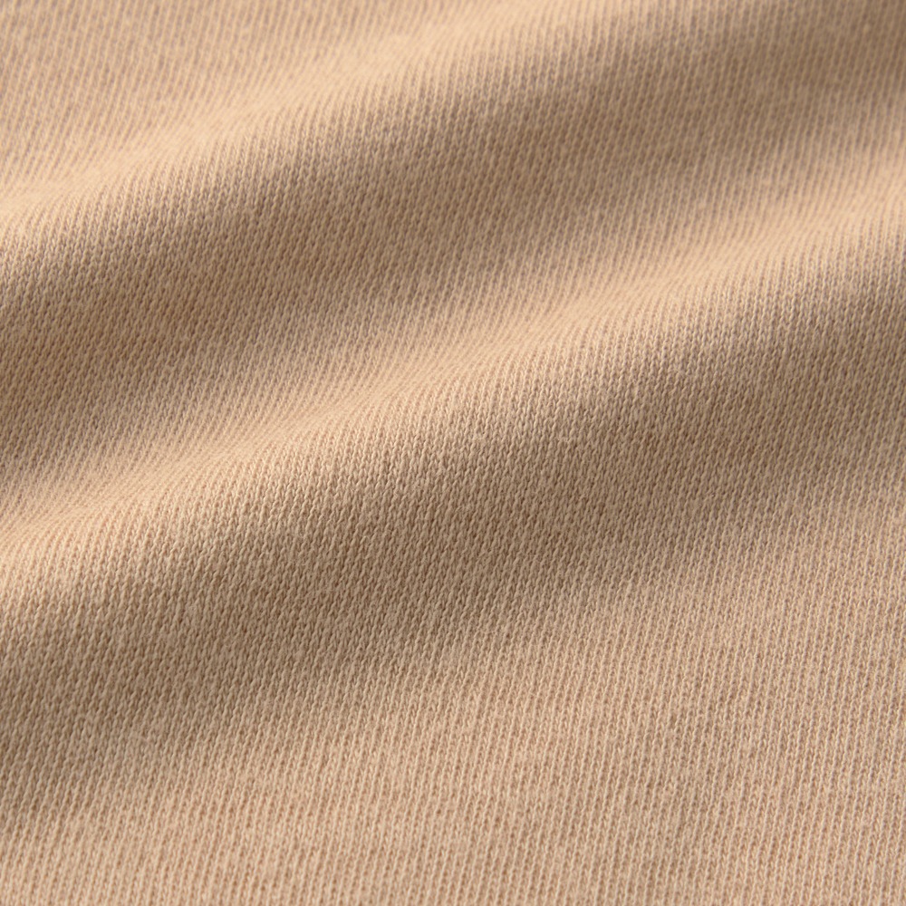 名札ココ 襟フリル長袖プリントTシャツ 素材アップ