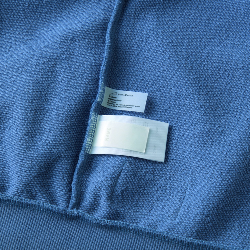 刺繍がかわいい裏毛カーディガン　お名前スペース