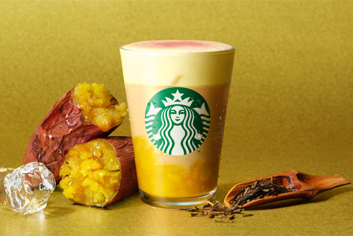 スターバックス「ほうじ茶香る 焼き芋 ムース ティー ラテ」