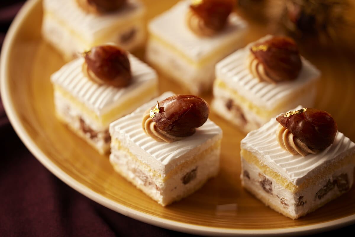 栗のショートケーキ