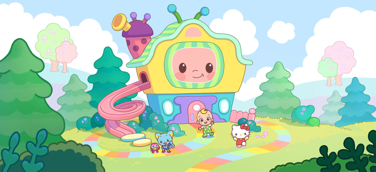 サンリオキャラクターズと「CoComelon」キャラクターによるコラボレーションアニメ を配信