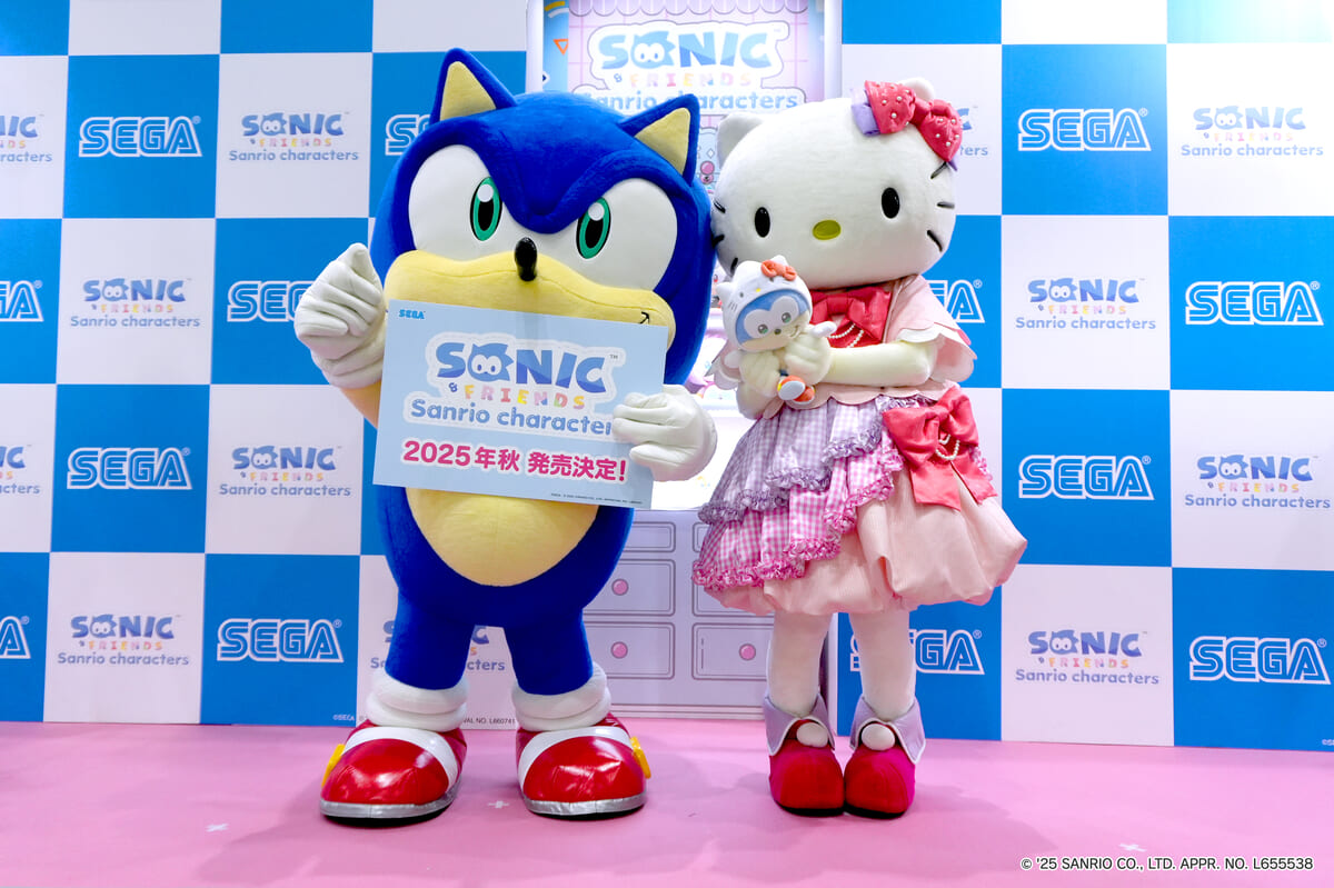 東京おもちゃショー2025でソニックとハローキティが新グッズをお披露目