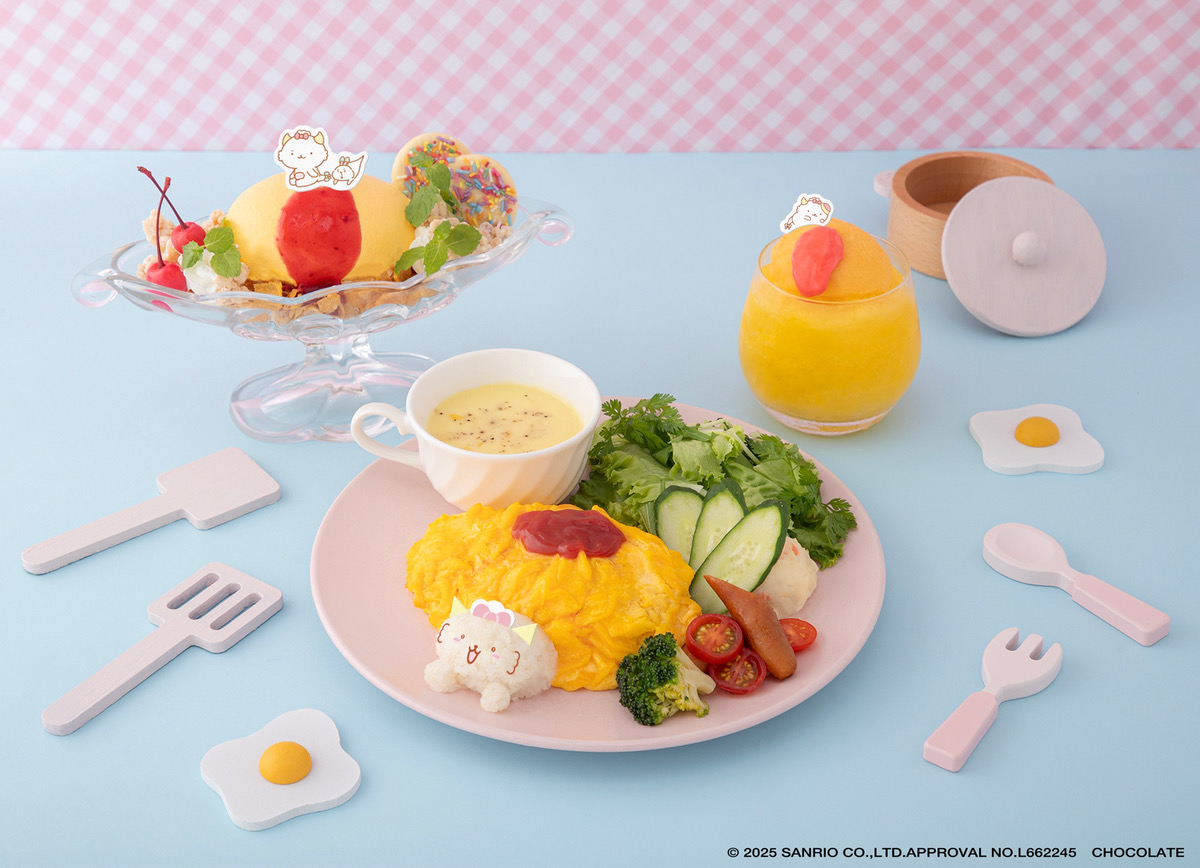 サンリオ「がおぱわるぅのオムライスカフェ」カフェメニュー