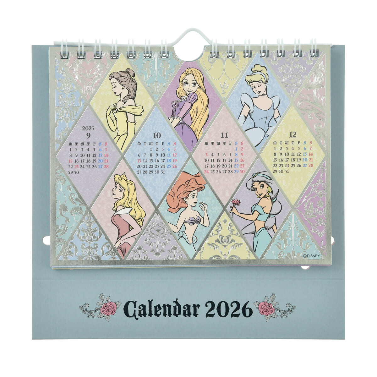 ディズニーキャラクター 卓上カレンダー ポップアップ メタリック CALENDAR＆ORGANIZER 2026
