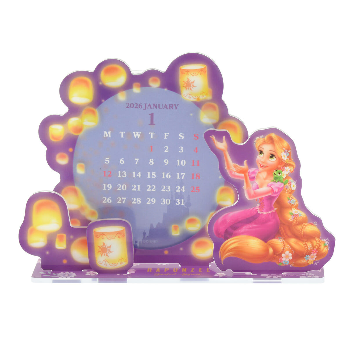 ラプンツェル＆パスカル 卓上カレンダー アクリル CALENDAR＆ORGANIZER 2026