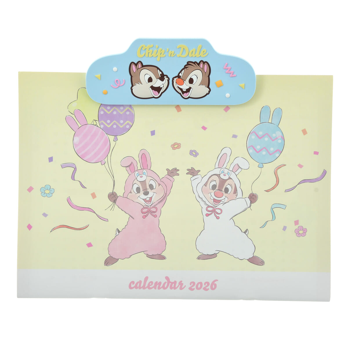 チップ＆デール 壁掛けカレンダー クリップ付き Costume CALENDAR＆ORGANIZER 2026