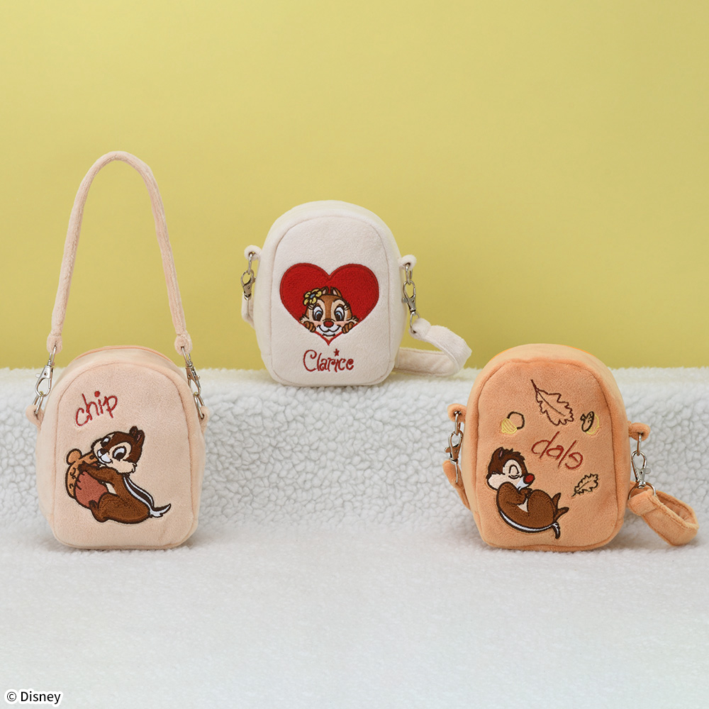 セガプライズ ディズニー「チップ&デール&クラリス　クリア窓付ポーチ　～Fluffy Cuties～」
