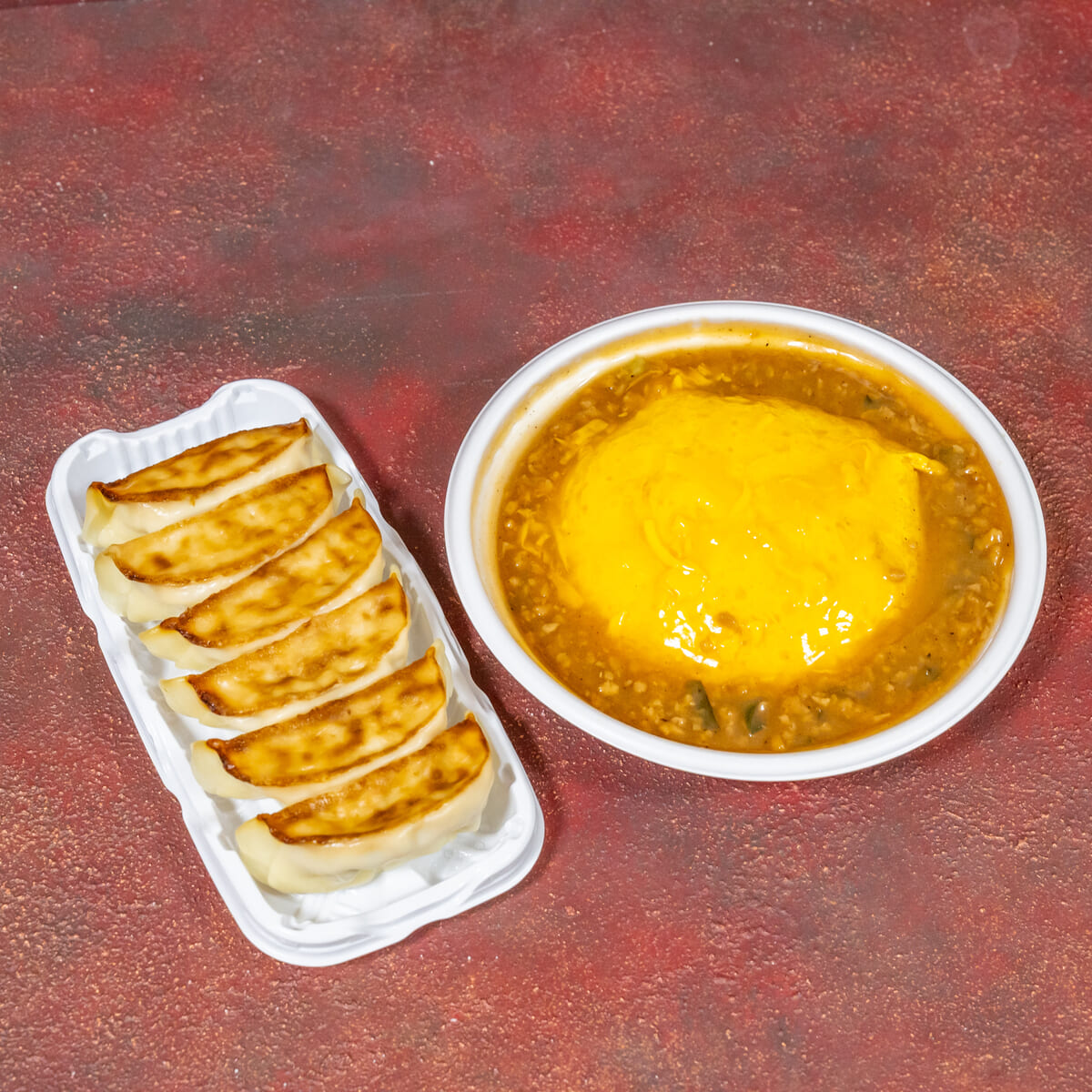 月見天津飯＋焼き餃子（チルド惣菜）２