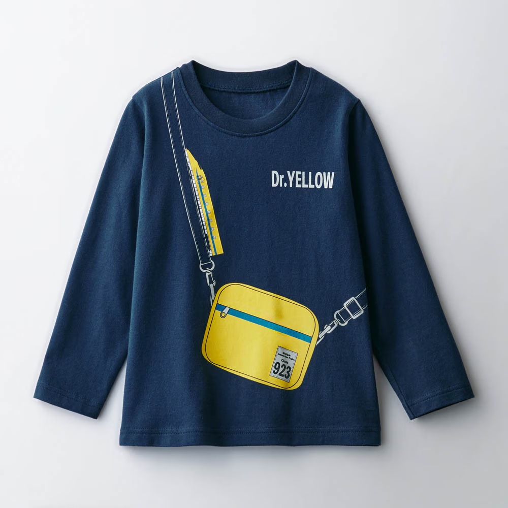 長袖Tシャツ 「新幹線シリーズ」　ネイビー