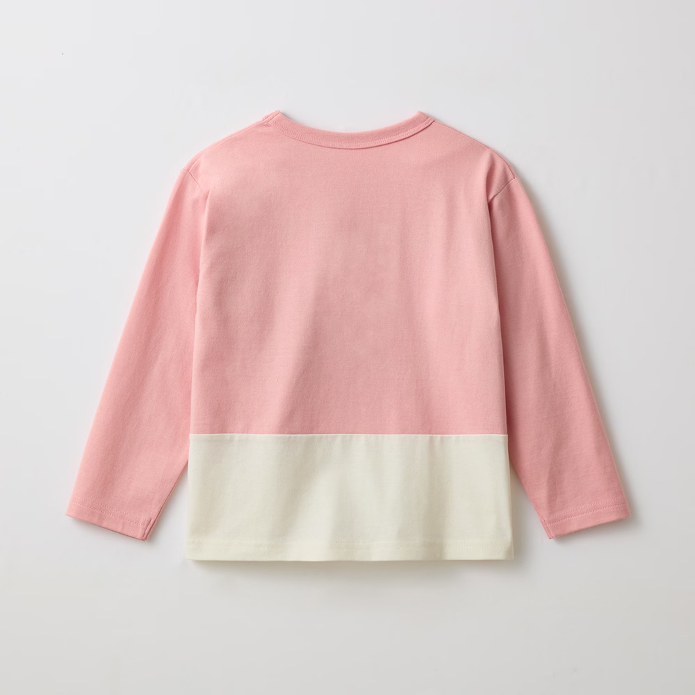 名札ココ配色長袖Tシャツ 「すみっコぐらし」　しろくま　バック
