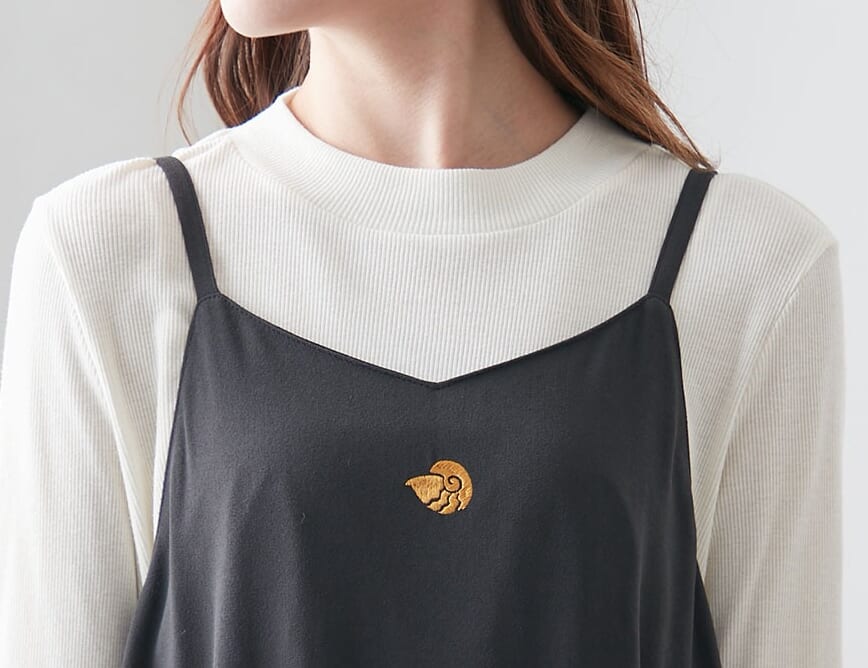 ドレスワンピース アースラ 胸元刺繍