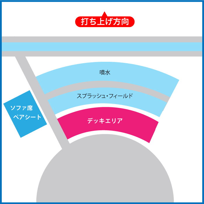 ウォーターガーデン会場　見取り図