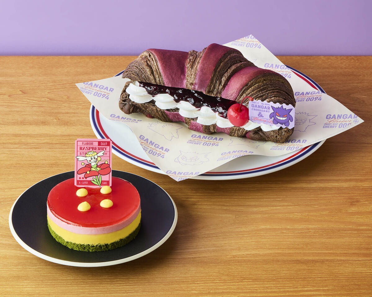 フラベベのフランボワーズと苺のケーキ／ゲンガーのクロワッサンサンド～ブルーベリーヨーグルト～