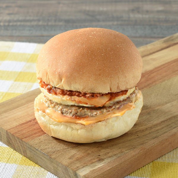 チーズに溺れろ！月見チーズバーガー