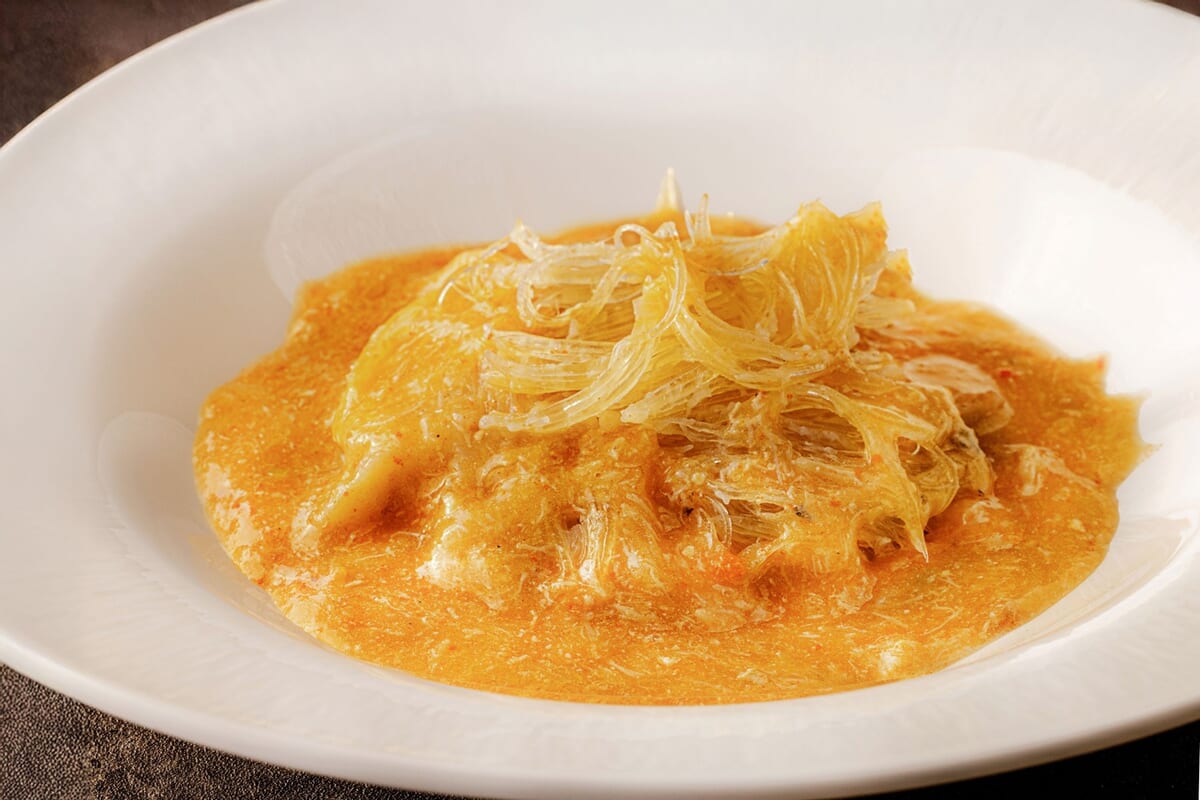 海のコラーゲン姿煮込み 上海蟹ソース