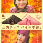 マクドナルド「三角チョコパイ いちごミルク味／三角チョコパイ 黒」