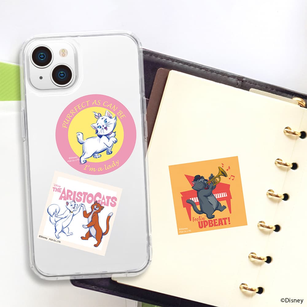 PGA ディズニー/ピクサー「耐光 / 耐水 5pcs STICKERS」おしゃれキャット