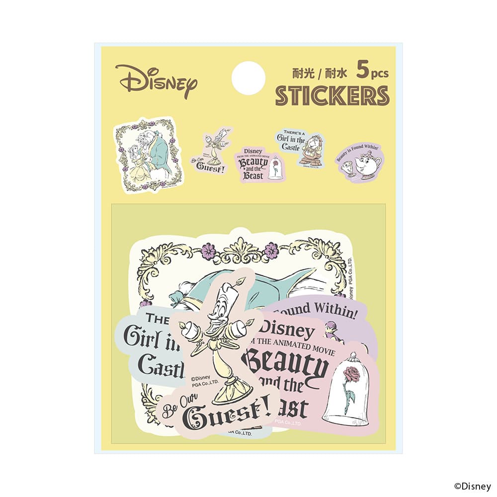 ステッカー 5PCSセット [美女と野獣]