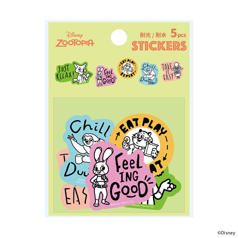 ステッカー 5PCSセット [ズートピア]