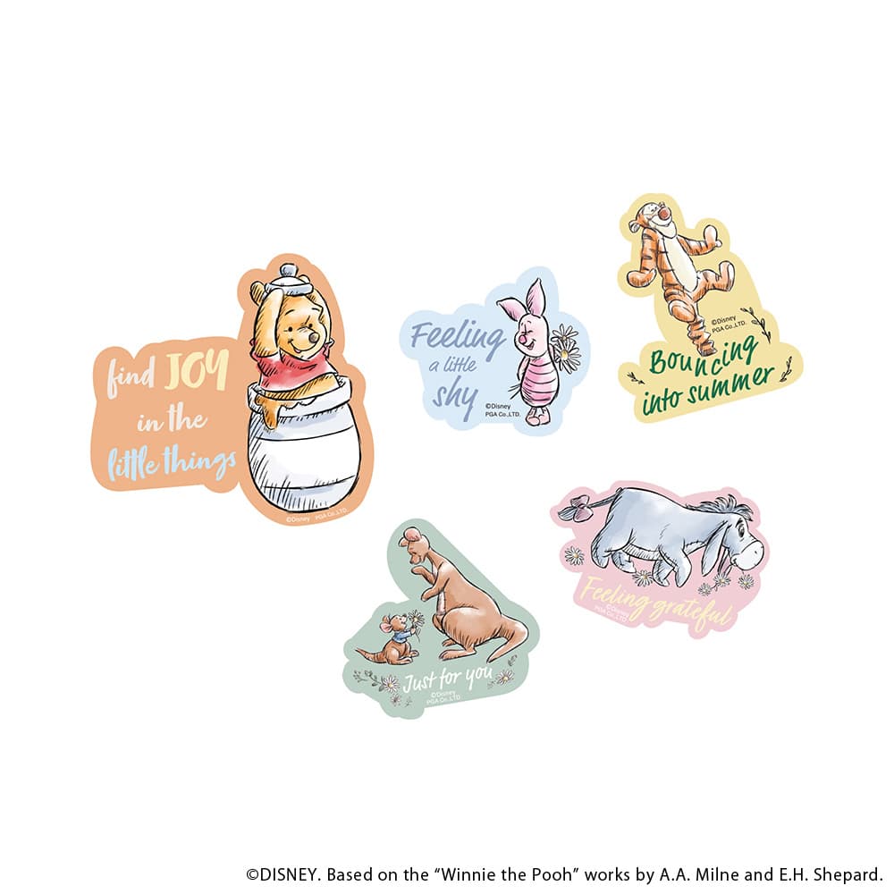 ステッカー 5PCSセット [くまのプーさん]2